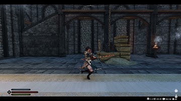 Skyrim Special Edition Quarterstaff 4 Hit Combo Plus Weapon Buff