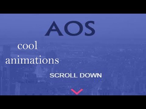 Animate On Scroll Tutorial || aos scroll animation using AOS.css