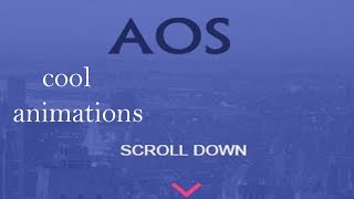 Animate On Scroll Tutorial || aos scroll animation using AOS.css