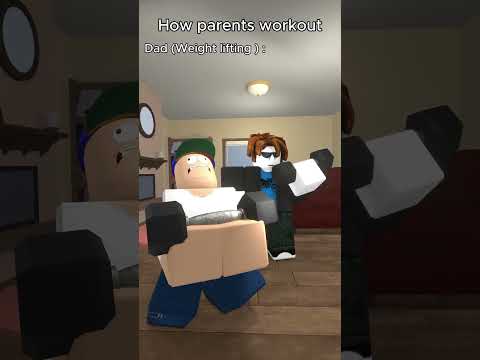 Parents workout be like #RobloxAnimation #shorts #short #memes #roblox