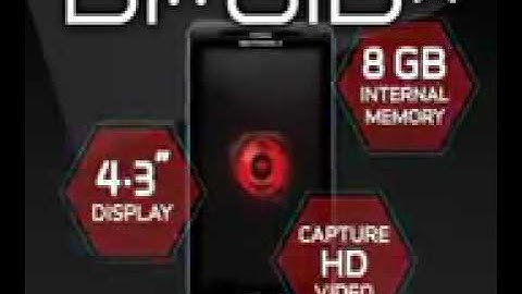 DROID X Verizon Text Video