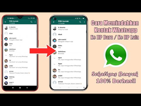 Video: Bagaimana cara mentransfer kontak WhatsApp ke Android?