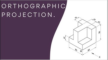 Orthographic Projection 6 , Engineering Drawing , Technical Drawing.