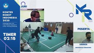 Kontes Robot Sepak Bola Indonesia 2020 - Tim Useros - Universitas Semarang - Sesi 2