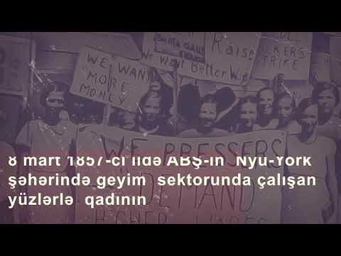 8 Mart Beynəlxalq Qadınlar Günü - Qısa tarix