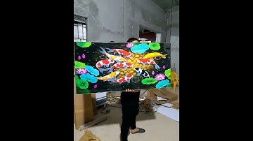 TRANH TRÁNG GƯƠNG PHA LÊ CAO CẤP VIDEO QUAY TRỰC TIẾP TẠI XƯỞNG, TRANH CỬU NGƯ QUẦN HỘI