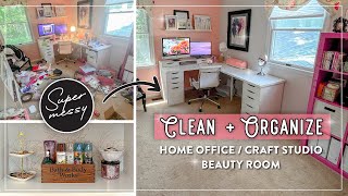 Craft Supplies Organization | Craft Room Clean with Me | Home Office Organization