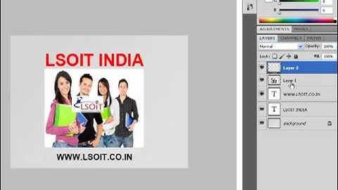 Sorting Layers in the Layers Palatte in Photoshop CS5 Video Tutorials in Hindi WWW.LSOIT.COM