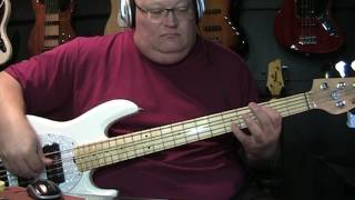 Video thumbnail of "A Ha Take On Me Bass Cover with Notes & Tablature"