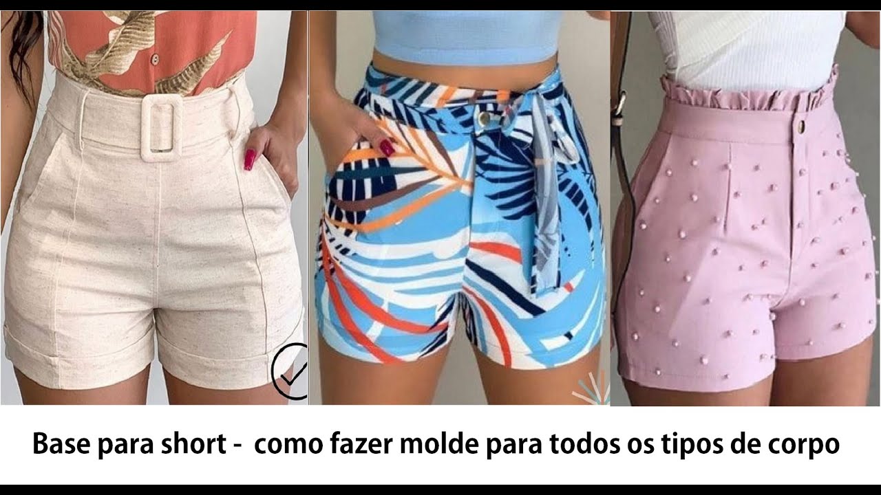 Diy - Molde de short cintura alta e correções para plus size