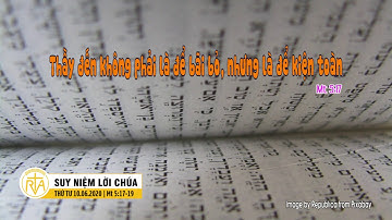 Suy Niệm Lời Chúa, Thứ Tư 10/06/2020