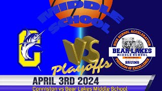 4.3.2024 Conniston vs Bear Lakes Middle School Basketball playoffs screenshot 5