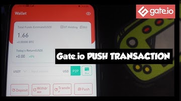 Push Transaction with only negligible Fee Gate.io
