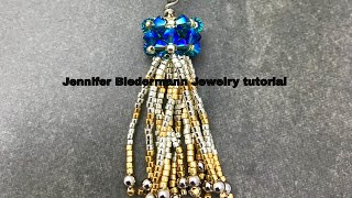 Silver &amp; Gold tassel pendant