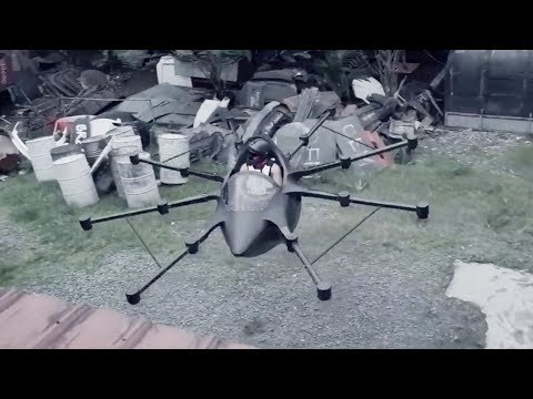 Eccentric inventor creates his own flying drone car