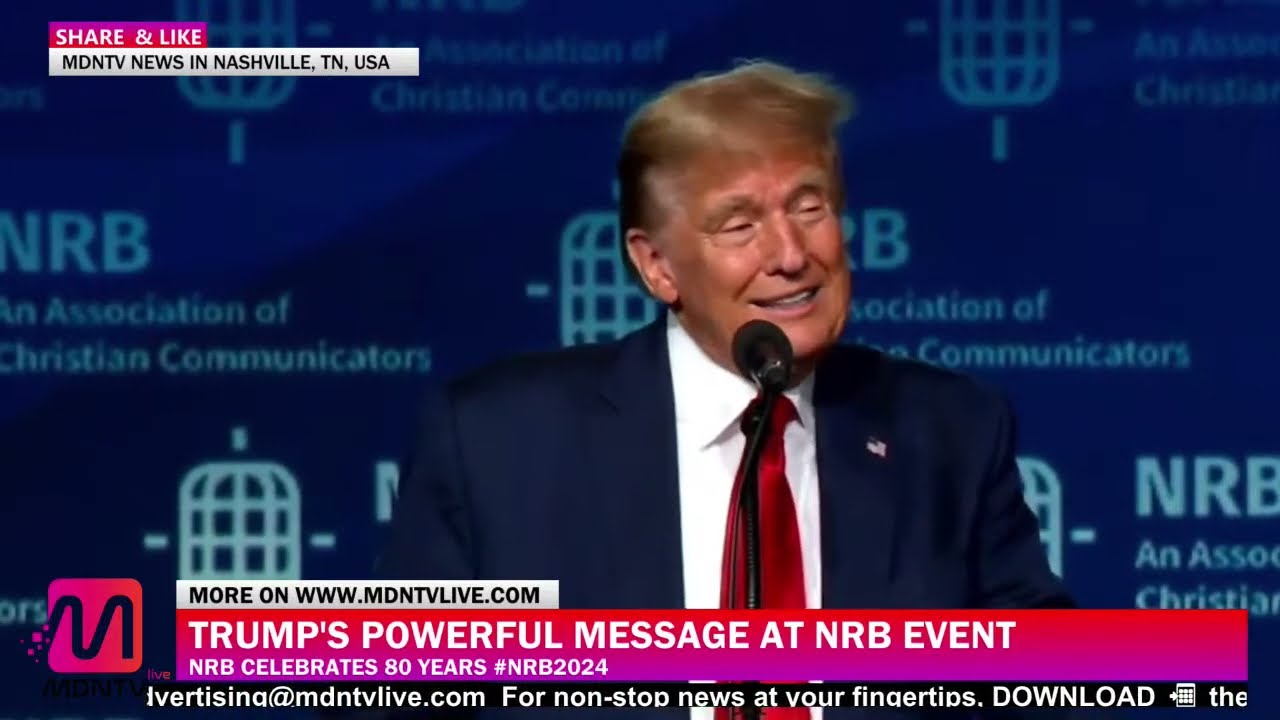 Trump's Powerful Speech at #NRB2024 Presidential Forum