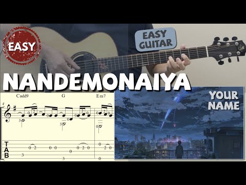 Nandemonaiya / Your Name (Easy Guitar) [Notation + TAB]