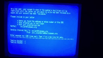 Connecting to the HispaMSX BBS using TCPCON on an MSX