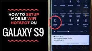Here's how you can easily setup and use a mobile hotspot or tethering
on the galaxy s9 s9+. share your phones internet connection with
laptop,...