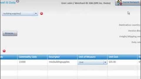 #31 How to create a template for level 3 data credit card processing