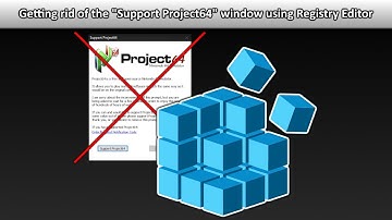 [Project64] How to bypass "Support Project64" window without external patches (using Regedit)
