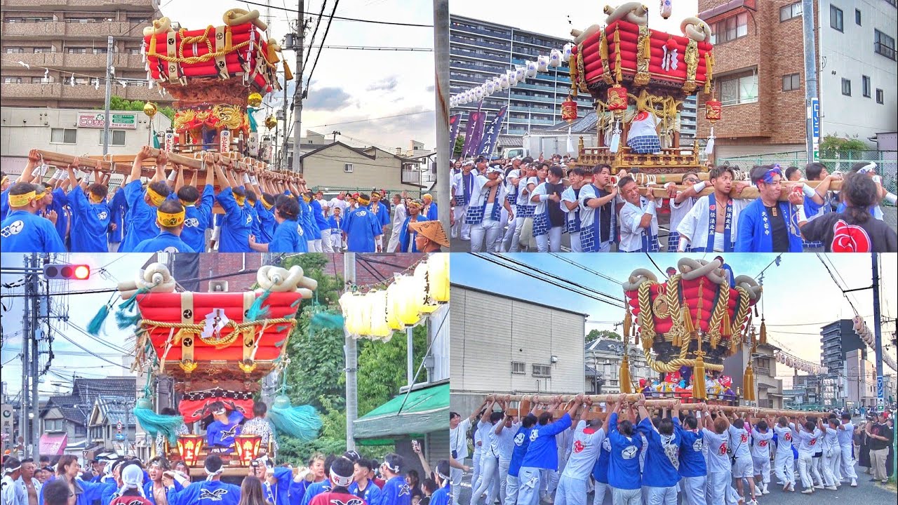 2026.7.31 伝法 夏祭り 2026 太鼓台 5台·獅子 練り 大阪市 此花区 澪標