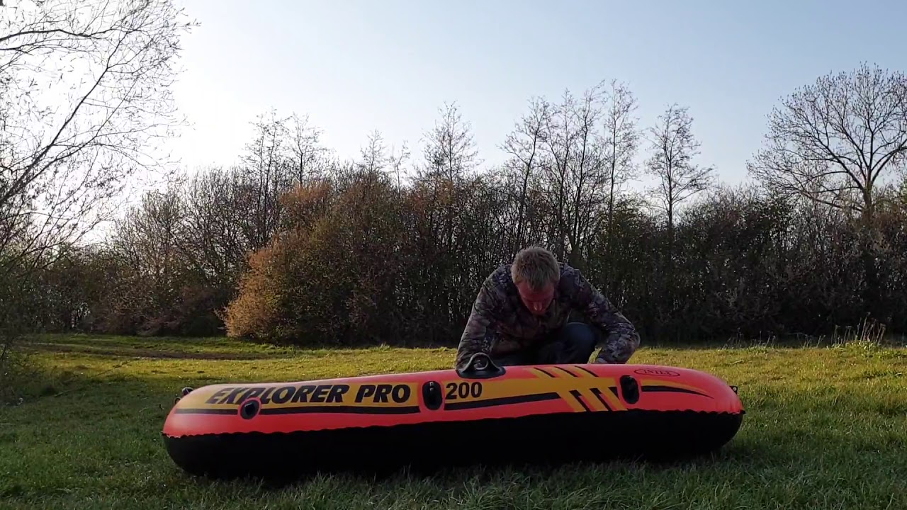 Deflating Intex explorer 200 timelaps. YouTube