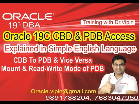 Oracle 19C CDB & PDB Acsess | How to move from CDB to PDB|How does DBA login to CDB & PDB| Dr Vipin