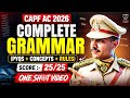 Complete Grammar For UPSC CAPF AC 2026 | English For CAPF AC | CAPF AC Paper 2 Free Classes #upsc🇮🇳