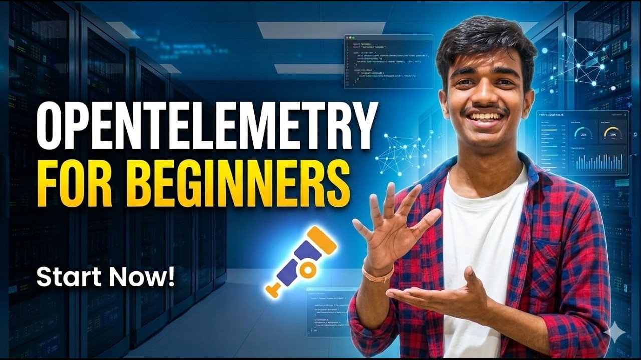 OpenTelemetry Explained for Beginners – Traces, Metrics & Logs - YouTube