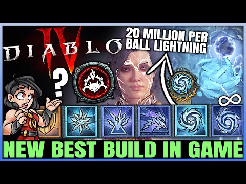 Diablo 4 - New Best TRILLION DAMAGE Sorcerer Build Found - Frozen Orb Ball Lightning = OP - Guide!