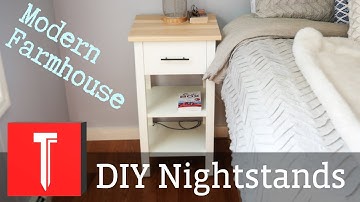 Modern Farmhouse Nightstands! || DIY Step by Step Plans