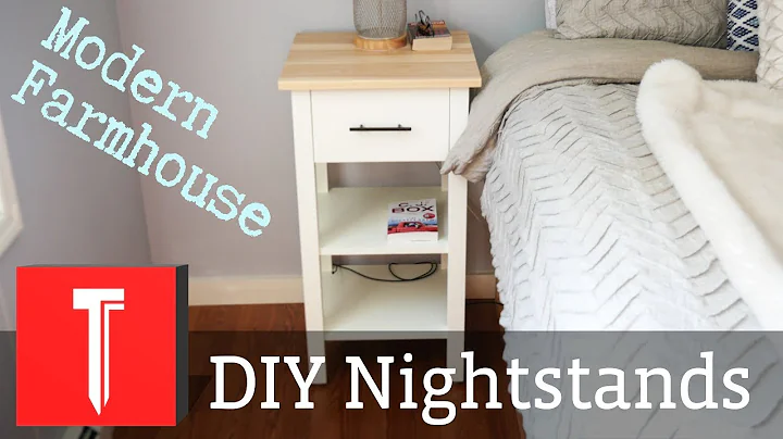 Modern Farmhouse Nightstands! || DIY Step by Step Plans