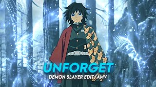 Unforgettable | Giyu Tomioka Demon Slayer [Edit/AMV] *6ft3 Preset* 📱