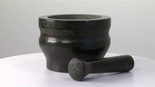 18 cm Black Cole /& Mason Granite Pestle and Mortar
