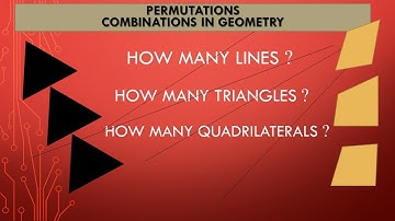 Permutations and combinations in geometry- part 1