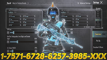 New Update 4.1⚡Best Sensitivity Code + Control Settings Pubg Mobile/Bgmi Sensitivity 2025