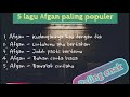 5 lagu Afgan paling Populer pada zamannya enak buat di dengar (NOSTALGIA BARENG YUK!!!)