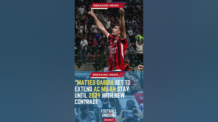 Matteo Gabbia Set to Extend AC Milan Stay Until 2029 with New Contract#FootballUnbound #FootballUpda