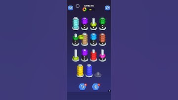 Nut sort - color puzzle game by kiwi fun level 356