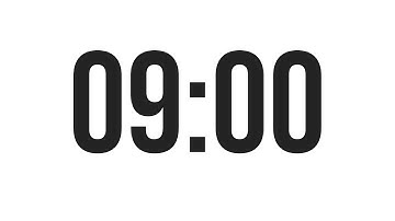 9 MINUTE TIMER - COUNTDOWN TIMER (MINIMAL)