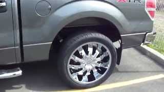 HILLYARD CUSTOM RIM TIRE FORD F150 22 INCH CHROME WHEELS TIRES CUSTOM