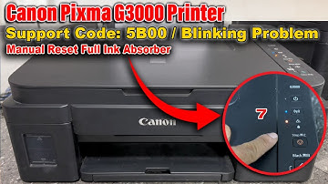 How to Manual Reset Canon Pixma G3000 Printer Support Code 5B00 Error