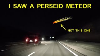 I saw a Perseid Meteor