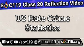 Stats on Hate Crimes #SOC119
