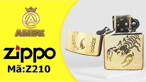 Bật lửa Zippo khắc hình bọ cạp siêu chất Z210 - Ambe.vn
