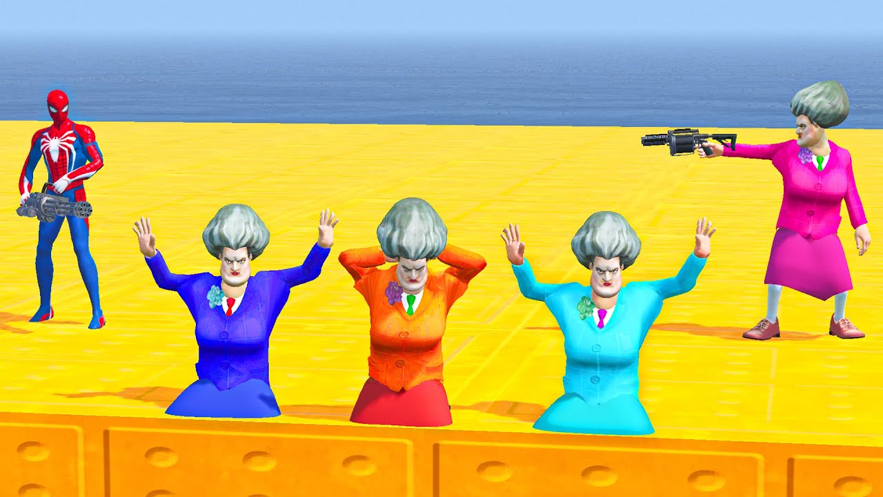 White Spider-Man Destroys Colorful Scary Teacher’s Universe!The Battle That Destroyed Everything!