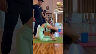 Leg lock deep back bending yoga advancedyoga backbend flexibility yogaindia yograja
