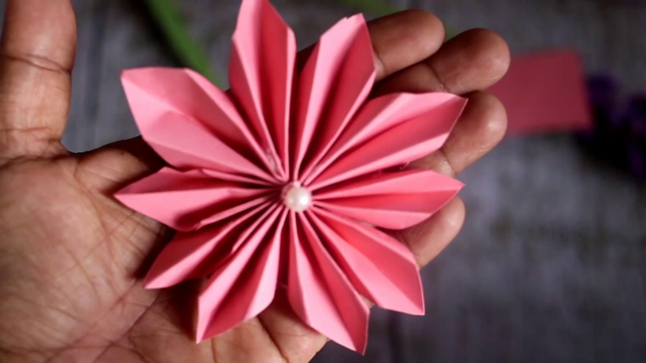 Origami Easy Origami Flower Tutorial for beginners making DIY