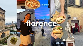 florence travel vlog | shopping, dinners, garden, clubbing, gallery 🍕